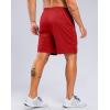 imageG Gradual Mens Athletic Workout Shorts with Pockets 5quot7quot9quot Lightweight Quick Dry Gym Basketball Running Shorts for MenRed
