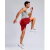 imageG Gradual Mens Athletic Workout Shorts with Pockets 5quot7quot9quot Lightweight Quick Dry Gym Basketball Running Shorts for MenRed