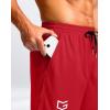 imageG Gradual Mens Athletic Workout Shorts with Pockets 5quot7quot9quot Lightweight Quick Dry Gym Basketball Running Shorts for MenRed