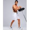 imageG Gradual Mens Athletic Workout Shorts with Pockets 5quot7quot9quot Lightweight Quick Dry Gym Basketball Running Shorts for MenWhite
