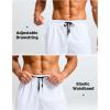 imageG Gradual Mens Athletic Workout Shorts with Pockets 5quot7quot9quot Lightweight Quick Dry Gym Basketball Running Shorts for MenWhite