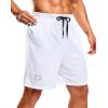 imageG Gradual Mens Athletic Workout Shorts with Pockets 5quot7quot9quot Lightweight Quick Dry Gym Basketball Running Shorts for MenWhite