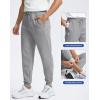imageG Gradual Mens Cotton Fleece Lined JoggersHeather Silver Grey