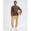 imageG Gradual Mens Cotton Fleece Lined JoggersMedium Khaki Brown