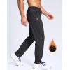 imageG Gradual Mens Fleece Lined Pants with Zipper Pocket Winter Warm Athletic Joggers Sweatpants for Men Workout Running GymBlack