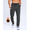 imageG Gradual Mens Fleece Lined Pants with Zipper Pocket Winter Warm Athletic Joggers Sweatpants for Men Workout Running GymCharcoal