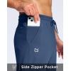 imageG Gradual Mens Fleece Lined Pants with Zipper Pocket Winter Warm Athletic Joggers Sweatpants for Men Workout Running GymDark Blue