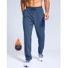 imageG Gradual Mens Fleece Lined Pants with Zipper Pocket Winter Warm Athletic Joggers Sweatpants for Men Workout Running GymDark Blue