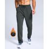 imageG Gradual Mens Fleece Lined Pants with Zipper Pocket Winter Warm Athletic Joggers Sweatpants for Men Workout Running GymDark Grey