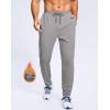 imageG Gradual Mens Fleece Lined Pants with Zipper Pocket Winter Warm Athletic Joggers Sweatpants for Men Workout Running GymLight Grey