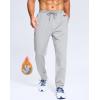 imageG Gradual Mens Fleece Lined Pants with Zipper Pocket Winter Warm Athletic Joggers Sweatpants for Men Workout Running GymMedium Grey Heather