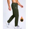 imageG Gradual Mens Fleece Lined Pants with Zipper Pocket Winter Warm Athletic Joggers Sweatpants for Men Workout Running GymOlive