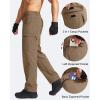 imageG Gradual Mens Hiking Cargo Pants Water Resistant Quick Dry Lightweight Outdoor Tactical Pants for Men with Multi PocketDark Khaki