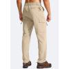 imageG Gradual Mens Hiking Cargo Pants Water Resistant Quick Dry Lightweight Outdoor Tactical Pants for Men with Multi PocketKhaki