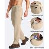 imageG Gradual Mens Hiking Cargo Pants Water Resistant Quick Dry Lightweight Outdoor Tactical Pants for Men with Multi PocketKhaki