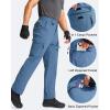 imageG Gradual Mens Hiking Cargo Pants Water Resistant Quick Dry Lightweight Outdoor Tactical Pants for Men with Multi PocketLight Blue