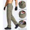 imageG Gradual Mens Hiking Cargo Pants Water Resistant Quick Dry Lightweight Outdoor Tactical Pants for Men with Multi PocketSage