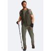 imageG Gradual Mens Hiking Cargo Pants Water Resistant Quick Dry Lightweight Outdoor Tactical Pants for Men with Multi PocketSlate Green
