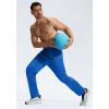imageG Gradual Mens Sweatpants with Zipper Pockets Lightweight Mesh Athletic Pants for Men Open Bottom Workout Gym RunningBlue