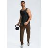 imageG Gradual Mens Sweatpants with Zipper Pockets Lightweight Mesh Athletic Pants for Men Open Bottom Workout Gym RunningBrown