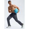 imageG Gradual Mens Sweatpants with Zipper Pockets Lightweight Mesh Athletic Pants for Men Open Bottom Workout Gym RunningGrey Blue