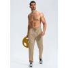imageG Gradual Mens Sweatpants with Zipper Pockets Lightweight Mesh Athletic Pants for Men Open Bottom Workout Gym RunningKhaki