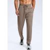 imageG Gradual Mens Sweatpants with Zipper Pockets Lightweight Mesh Athletic Pants for Men Open Bottom Workout Gym RunningLight Brown