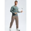 imageG Gradual Mens Sweatpants with Zipper Pockets Lightweight Mesh Athletic Pants for Men Open Bottom Workout Gym RunningLight Brown