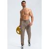 imageG Gradual Mens Sweatpants with Zipper Pockets Lightweight Mesh Athletic Pants for Men Open Bottom Workout Gym RunningLight Brown
