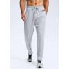imageG Gradual Mens Sweatpants with Zipper Pockets Lightweight Mesh Athletic Pants for Men Open Bottom Workout Gym RunningLight Grey