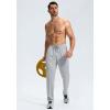 imageG Gradual Mens Sweatpants with Zipper Pockets Lightweight Mesh Athletic Pants for Men Open Bottom Workout Gym RunningLight Grey
