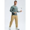 imageG Gradual Mens Sweatpants with Zipper Pockets Lightweight Mesh Athletic Pants for Men Open Bottom Workout Gym RunningLight Khaki