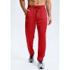 imageG Gradual Mens Sweatpants with Zipper Pockets Lightweight Mesh Athletic Pants for Men Open Bottom Workout Gym RunningRed
