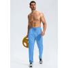 imageG Gradual Mens Sweatpants with Zipper Pockets Lightweight Mesh Athletic Pants for Men Open Bottom Workout Gym RunningSky Blue