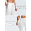 imageG Gradual Mens Sweatpants with Zipper Pockets Lightweight Mesh Athletic Pants for Men Open Bottom Workout Gym RunningWhite