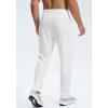 imageG Gradual Mens Sweatpants with Zipper Pockets Lightweight Mesh Athletic Pants for Men Open Bottom Workout Gym RunningWhite