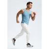 imageG Gradual Mens Sweatpants with Zipper Pockets Lightweight Mesh Athletic Pants for Men Open Bottom Workout Gym RunningWhite