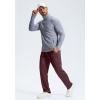 imageG Gradual Mens Sweatpants with Zipper Pockets Lightweight Mesh Athletic Pants for Men Open Bottom Workout Gym RunningWine