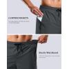 imageG Gradual Mens Swim Trunks with Compression Liner 7quot Quick Dry Board Shorts Swimsuit Bathing Suit for Men with Zipper PocketsDark Grey
