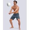imageG Gradual Mens Swim Trunks with Compression Liner 7quot Quick Dry Board Shorts Swimsuit Bathing Suit for Men with Zipper PocketsDusty Blue