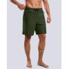 imageG Gradual Mens Swim Trunks with Compression Liner 7quot Quick Dry Board Shorts Swimsuit Bathing Suit for Men with Zipper PocketsOlive