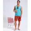 imageG Gradual Mens Swim Trunks with Compression Liner 7quot Quick Dry Board Shorts Swimsuit Bathing Suit for Men with Zipper PocketsRed