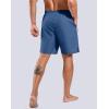 imageG Gradual Mens Swim Trunks with Compression Liner 7quot Quick Dry Board Shorts Swimsuit Bathing Suit for Men with Zipper PocketsSlate Blue