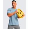 imageG Gradual Mens Workout Shirts Short Sleeve Quick Dry TShirt Moisture Wicking Athletic Gym Running Shirts for MenLight Blue