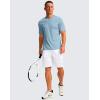 imageG Gradual Mens Workout Shirts Short Sleeve Quick Dry TShirt Moisture Wicking Athletic Gym Running Shirts for MenLight Blue