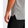 imageG Gradual Mens Workout Shirts Short Sleeve Quick Dry TShirt Moisture Wicking Athletic Gym Running Shirts for MenLight Gray