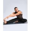 imageG Gradual Mens Yoga Sweatpants Soft Lounge Casual Pants Open Bottom Stretchy Athletic Sweat Pants with PocketsBlack