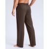 imageG Gradual Mens Yoga Sweatpants Soft Lounge Casual Pants Open Bottom Stretchy Athletic Sweat Pants with PocketsHeather Brown