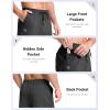imageG Gradual Mens Yoga Sweatpants Soft Lounge Casual Pants Open Bottom Stretchy Athletic Sweat Pants with PocketsHeather Dark Black