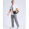 imageG Gradual Mens Yoga Sweatpants Soft Lounge Casual Pants Open Bottom Stretchy Athletic Sweat Pants with PocketsHeather Grey
